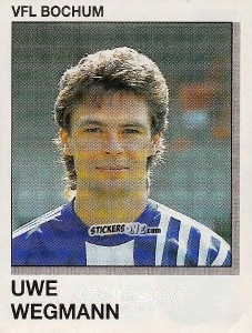 Sticker Uwe Wegmann - German Football Bundesliga 1991-1992 n. 12 - Panini