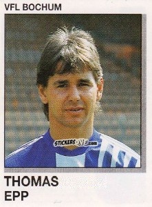 Sticker Thomas Epp - German Football Bundesliga 1991-1992 n. 13 - Panini