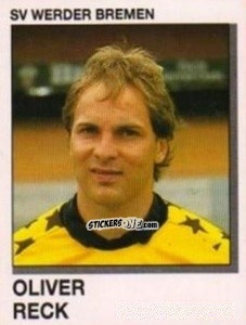 Figurina Oliver Reck - German Football Bundesliga 1991-1992 n. 21 - Panini