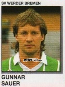Figurina Gunnar Sauer - German Football Bundesliga 1991-1992 n. 25 - Panini