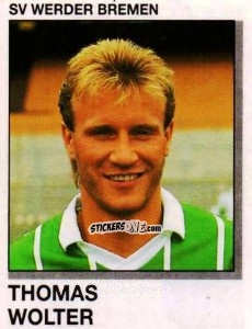Cromo Thomas Wolter - German Football Bundesliga 1991-1992 n. 27 - Panini