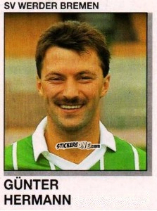 Figurina Gunter Hermann - German Football Bundesliga 1991-1992 n. 31 - Panini