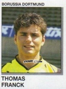 Sticker Thomas Franck - German Football Bundesliga 1991-1992 n. 46 - Panini