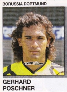 Figurina Gerhard Poschner - German Football Bundesliga 1991-1992 n. 48 - Panini