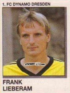 Sticker Frank Lieberam - German Football Bundesliga 1991-1992 n. 60 - Panini