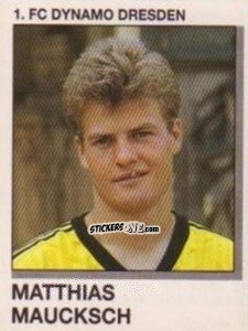 Sticker Matthias Maucksch - German Football Bundesliga 1991-1992 n. 63 - Panini