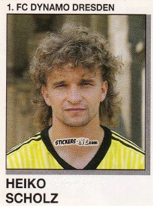Sticker Heiko Scholz - German Football Bundesliga 1991-1992 n. 66 - Panini