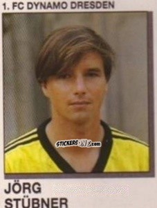 Sticker Jorg Stubner - German Football Bundesliga 1991-1992 n. 67 - Panini