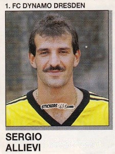 Sticker Sergio Allievi - German Football Bundesliga 1991-1992 n. 70 - Panini
