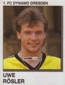 Sticker Uwe Rosler - German Football Bundesliga 1991-1992 n. 72 - Panini