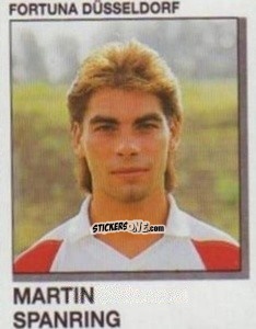Cromo Martin Spanring - German Football Bundesliga 1991-1992 n. 78 - Panini