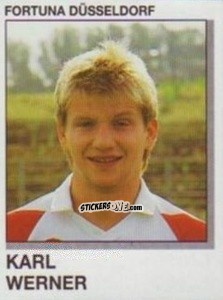 Cromo Karl Werner - German Football Bundesliga 1991-1992 n. 79 - Panini