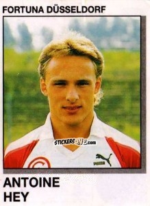 Figurina Antoine Hey - German Football Bundesliga 1991-1992 n. 84 - Panini