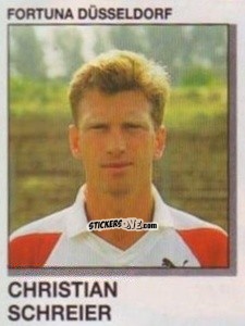 Cromo Christian Schreier - German Football Bundesliga 1991-1992 n. 86 - Panini