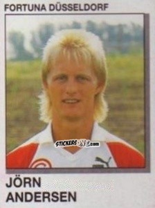 Figurina Jorn Andersen - German Football Bundesliga 1991-1992 n. 89 - Panini