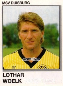 Sticker Lothar Woelk - German Football Bundesliga 1991-1992 n. 94 - Panini