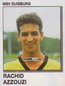 Sticker Rachid Azzouzi - German Football Bundesliga 1991-1992 n. 95 - Panini