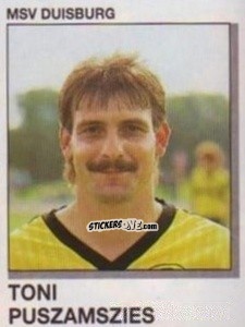 Sticker Toni Puszamszies - German Football Bundesliga 1991-1992 n. 96 - Panini