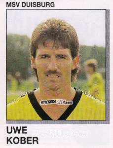 Sticker Uwe Kober - German Football Bundesliga 1991-1992 n. 100 - Panini