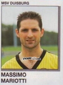 Sticker Massimo Mariotti - German Football Bundesliga 1991-1992 n. 102 - Panini