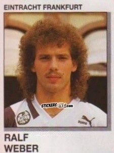 Sticker Ralf Weber - German Football Bundesliga 1991-1992 n. 123 - Panini