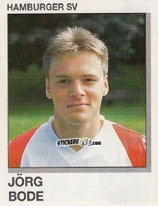 Cromo Jorg Bode - German Football Bundesliga 1991-1992 n. 134 - Panini