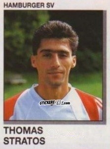 Cromo Thomas Stratos - German Football Bundesliga 1991-1992 n. 136 - Panini