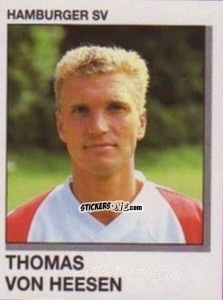 Sticker Thomas von Heesen - German Football Bundesliga 1991-1992 n. 139 - Panini