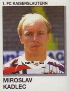 Sticker Miroslav Kadlec - German Football Bundesliga 1991-1992 n. 148 - Panini
