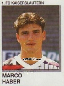 Sticker Marco Haber - German Football Bundesliga 1991-1992 n. 150 - Panini