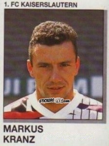 Cromo Markus Kranz - German Football Bundesliga 1991-1992 n. 151 - Panini
