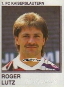 Cromo Roger Lutz - German Football Bundesliga 1991-1992 n. 152 - Panini