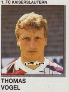 Sticker Thomas Vogel - German Football Bundesliga 1991-1992 n. 154 - Panini