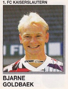 Figurina Bjarne Goldbaek - German Football Bundesliga 1991-1992 n. 156 - Panini