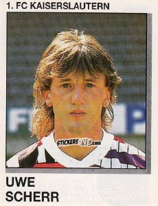 Sticker Uwe Scherr - German Football Bundesliga 1991-1992 n. 159 - Panini