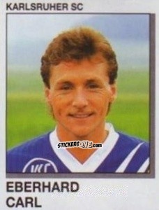Cromo Eberhard Carl - German Football Bundesliga 1991-1992 n. 176 - Panini