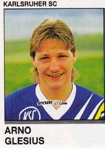 Cromo Arno Glesius - German Football Bundesliga 1991-1992 n. 177 - Panini