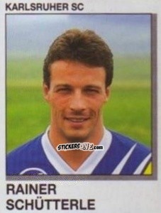 Cromo Rainer Schutterle - German Football Bundesliga 1991-1992 n. 180 - Panini