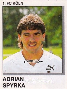Figurina Adrian Apyrka - German Football Bundesliga 1991-1992 n. 187 - Panini