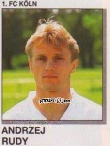 Sticker Andrzej Rudy - German Football Bundesliga 1991-1992 n. 191 - Panini