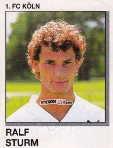 Sticker Ralf Sturm - German Football Bundesliga 1991-1992 n. 196 - Panini