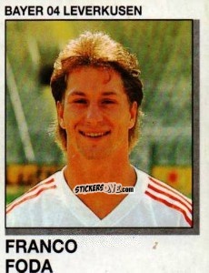 Cromo Franco Foda - German Football Bundesliga 1991-1992 n. 202 - Panini
