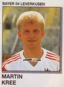 Cromo Martin Kree - German Football Bundesliga 1991-1992 n. 203 - Panini