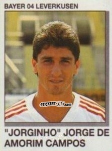Cromo Jorgino Jorge Campos - German Football Bundesliga 1991-1992 n. 210 - Panini