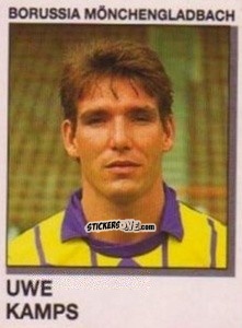 Sticker Uwe Kamps - German Football Bundesliga 1991-1992 n. 219 - Panini