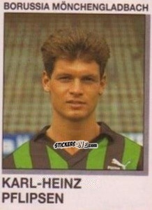 Cromo Karl-Heinz Pflipsen - German Football Bundesliga 1991-1992 n. 228 - Panini