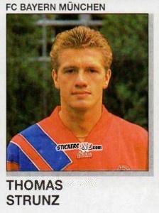 Sticker Thomas Struz - German Football Bundesliga 1991-1992 n. 245 - Panini