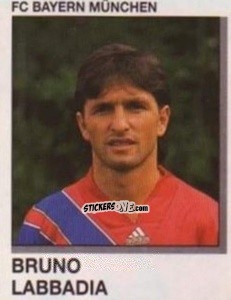 Sticker Bruno Labbadia - German Football Bundesliga 1991-1992 n. 248 - Panini