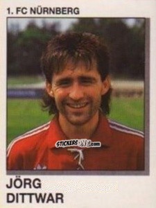 Cromo Jorg Dittwar - German Football Bundesliga 1991-1992 n. 256 - Panini
