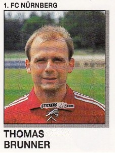 Cromo Thomas Brunner - German Football Bundesliga 1991-1992 n. 257 - Panini